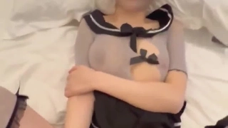 新人學生【會愛】十個眼鏡九個騷，吃雞口交上位奶子粉嫩挺拔小B穴緊緻